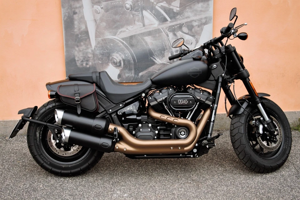 SATTELTASCHE RECHTE SEITE FÜR HD SOFTAIL FAT BOB 2018-2025 ENDSCUOIO LEDER - Bild 2 von 4