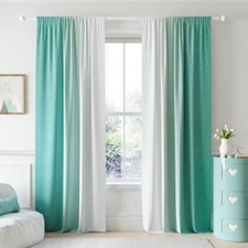 Ombre 100 Blackout Curtains 84 Inches Long 2 52"W x 84"L Pack of 2 Teal