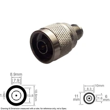 Coax RF Antenna Adapter Connector Converter N Type Male TNC Female RP R/P