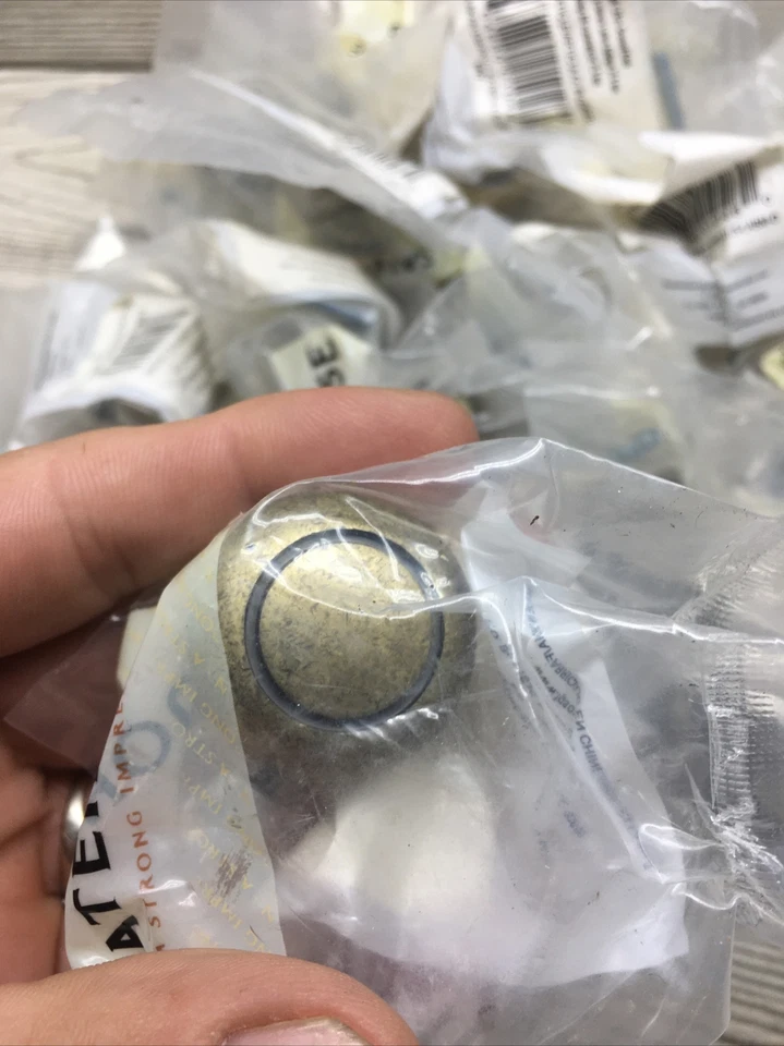 Puerta Casa Perilla Cajón AB 1.25 Latón Acanalado Acabado Antiguo Lote De 15 Puertas L@@K Foto 3 de 4