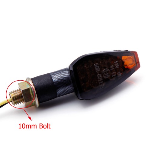 For Yamaha FZ07 TW200 WR250X WR250R 12V LED Turn Signals Indicator Lights Amber - Foto 10 di 10