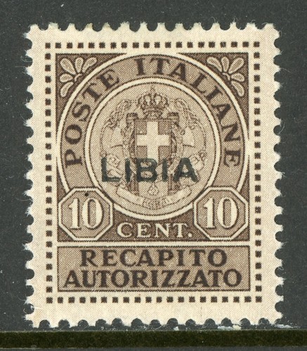 Italy-Libya 1941 Authorized Delivery 10¢ Scott #EY2 Mint F235 - 第 1/6 張圖片