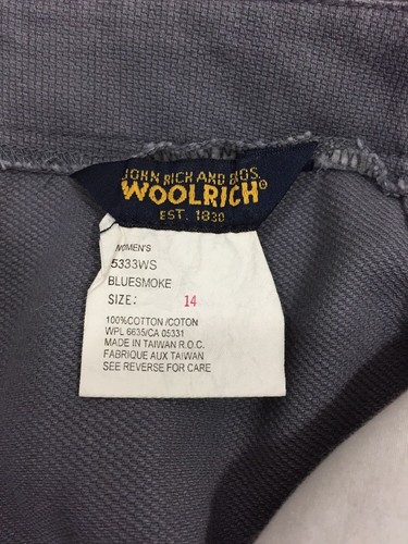 Woolrich Cargo Short Skirt Gray Size 14 Fitted Waist 5333WS - Picture 4 of 5
