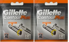 Gillette Contour Plus (Atra Plus) Refill Razor Blades - 20 Cartridges
