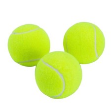 Set 3 palle da tennis gialle padel gioco per animali allenamento racchetta 06488