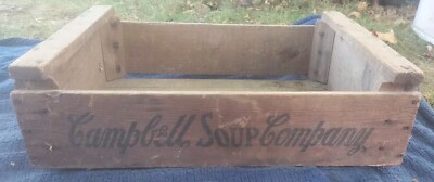Vintage Campbell Soup Company Wood Crate Box 7002 | eBay