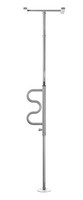 Stander Security Pole And Curve Grab Bar - Tension Mounted Floor To Ceiling Tran Stander Security Pole And Curve Grab Bar - Tension Mounted Floor To Ceiling Tran
