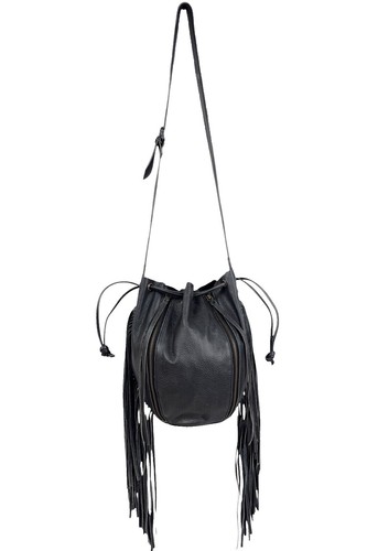 CLEOBELLA Black Leather Woven Fringe Backback | eBay display picture 2