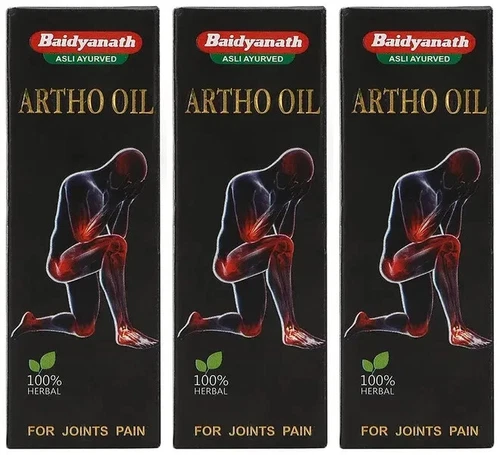 Baidyanath Artho Oil 100ml (Pack of 3) 100% Herbal Ayurvedic Joints Wellness - Picture 1 of 5