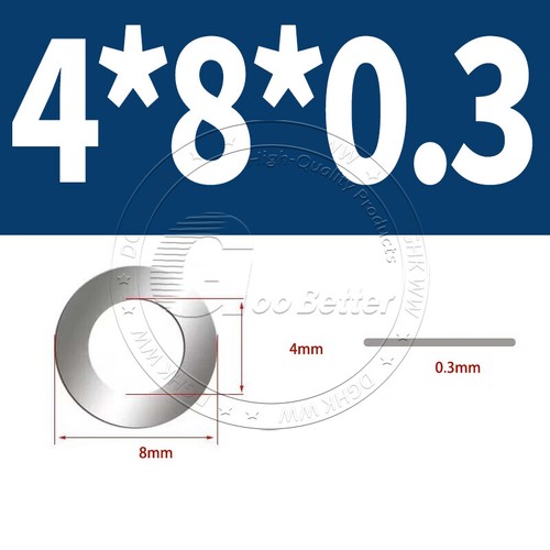 Shim Washers 0.1/0.2/0.3/0.5mm Thick DIN 988 High Quality 304 Stainless Steels - Picture 25 of 239