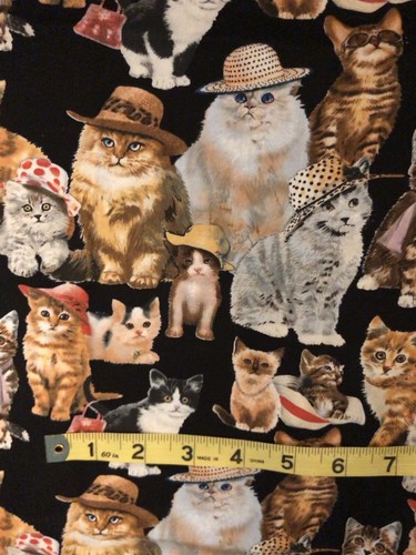 Kitty Cat Hat Club CATS in HATS by Howard Robinson for Elizabeth’s Studio BTFQ - Picture 8 of 13