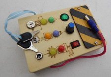 POLKRANE Busy Board LED Light Sounds Switches Sensory Learning Toy Toddlers Key