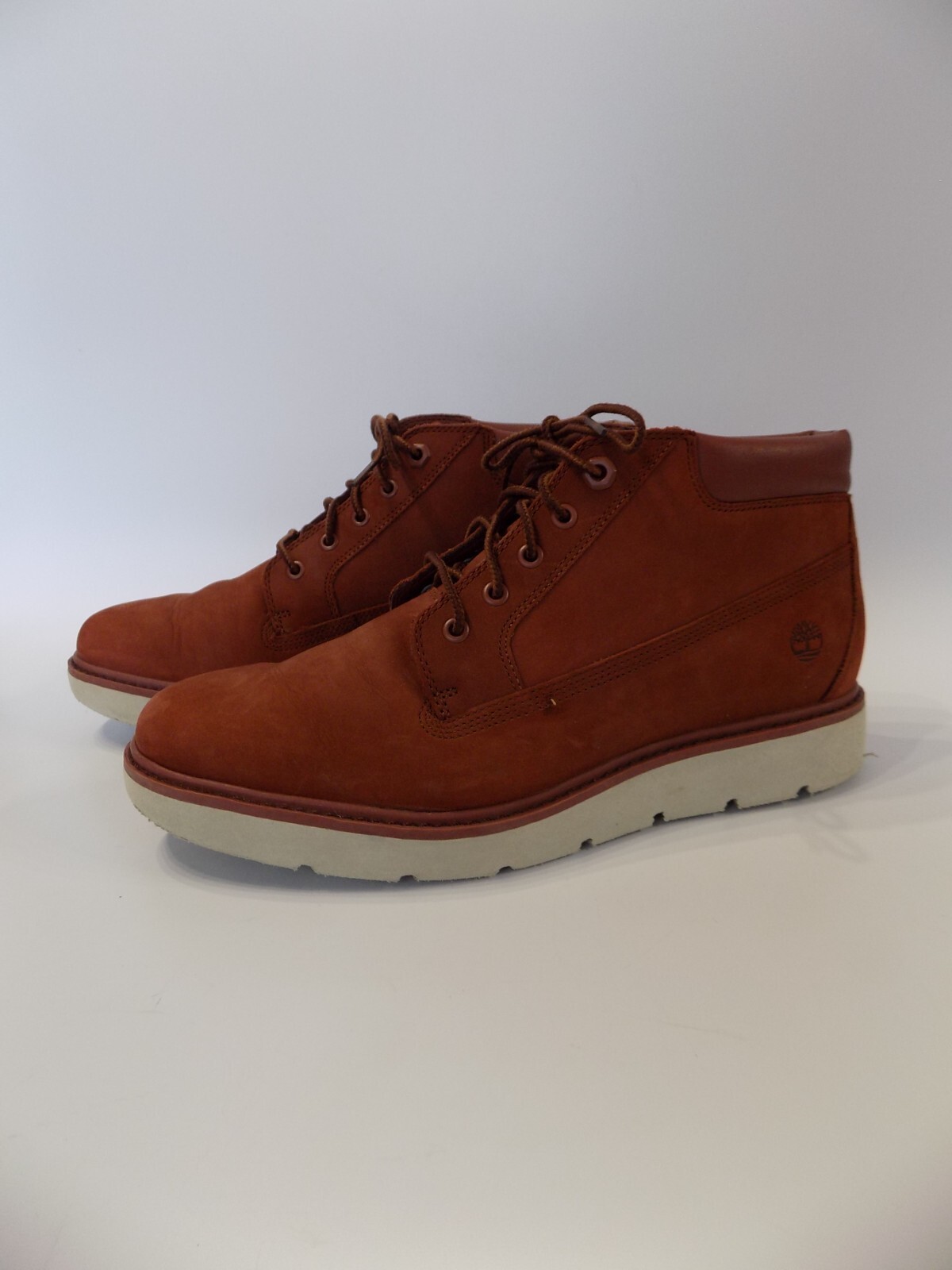 SAOLA Stivali stringati Timberland taglia 7 5 donna rosso pelle nabuk tacco basso suola grossa