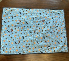 Handmade Table Topper Fall, Autumn Sewn Border Rectangle 27  x 20  