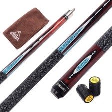 CUESOUL 58" Two-Piece 19 Oz 1/2 Jointed Maple Billiard Pool Cue 11.5mm Cue Tip