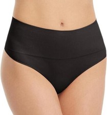 SPANX Women's Everyday Shaping Thong Pantie Black