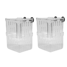 Double Layer Floating Fish Hatchery Box For Aquarium Breeding Isolation 2PCS
