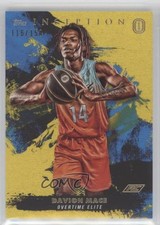 2021-22 Topps Inception OTE Overtime Elite Yellow 116/150 Davion Mace #81 0nr3