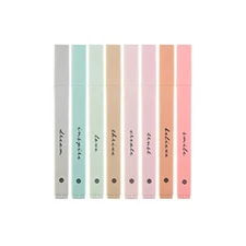 Diversebee Bible Highlighters With Soft Chisel Tip, 8 Pack Assorted Colors Pens