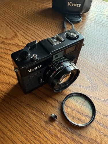 VIVITAR 35ES Rangefinder 35mm film Camera 40mm f1.7 WORKING TESTED CLEAN - Picture 14 of 24