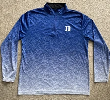Colosseum Duke University Blue Devils 1/4 Zip Men’s XL Ombré Blue Long Sleeve
