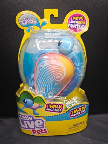 Little Live Pets Turtle Blue/Pink Rip Swirl Swim Turtle