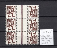 BRD Minr. KZ 9b F mit fehlender lila Strichelleiste - postfrisch - (GR38)