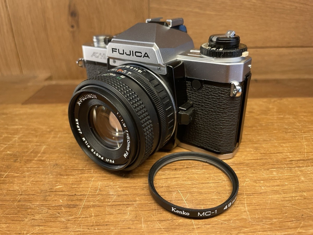 FUJICA AX-1 シルバー X-FUJINON 50mm F/1.9 FM Mint* Fuji Fujica AX-1 Film camera X-Fujinon 50mm F/1.9 FM