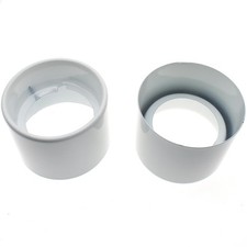 FDXGYH Light Socket Shade Rings 2 Pack Metal Lamp Collar White