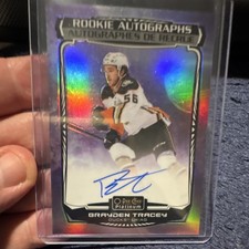 Upper Deck 2022-23 OPC Platinum Brayden Tracey Ducks Cosmic Auto #R-BT /65