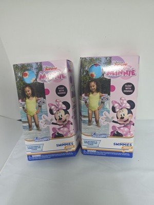 SwimWays Disney Junior Minnie Float Swimmies Kids Love To Wear 3-5 Years (2 Pack