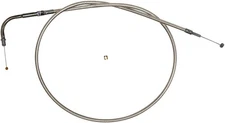 Magnum 47-1/2" Polished Stainless Steel Braided Throttle Cable (53218)