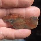 Chalcedony Slabs, Moss, Lot of 5, Red-Brown & Gray, 88g, Lapidary Cabbing — photo 6