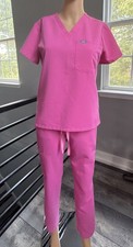 FIGS Technical Collection Women s XXS Pink Scrub Set Top Pants