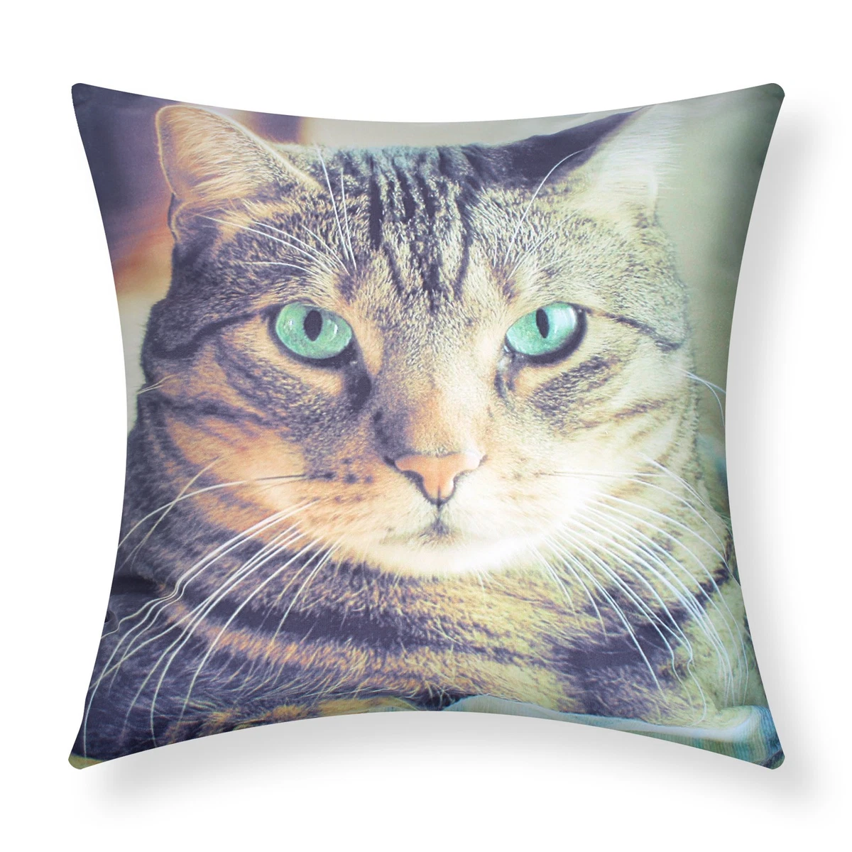 GyovinnJuwanua Federe Per Cuscino Con Gatto Nero – Set Da 4, In Lino, 45,7x45,7 Cm, Decorative Per Divano E Letto - 4
