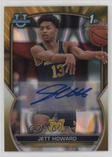 2022-23 Bowman U Chrome Prospect Gold Lava Refractor 38/50 Jett Howard Auto 0m4q