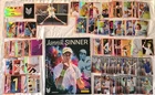 Empty Sticker album and complete set of stickers and cards Jannik Sinner, Panini