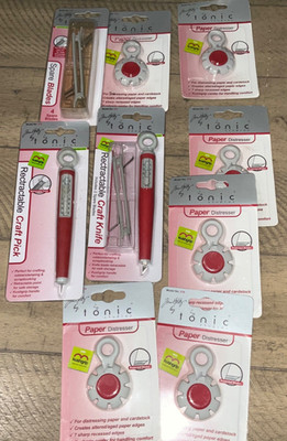Tim Holtz TONIC Studios LARGE LOT  CRAFT BLADES PAPER DISTRESSERS & MORE SEALED