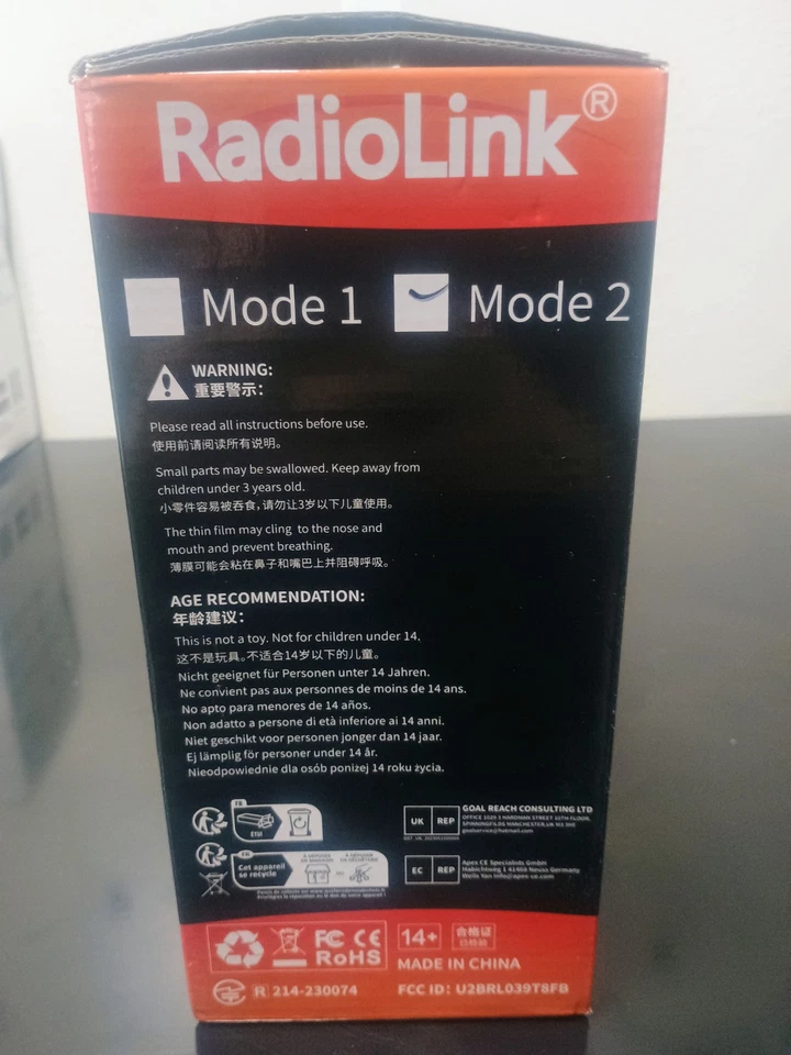 Radiolink T8FB 8CH 2.4Ghz RC Transmisor Remoto y Receptor R8EF Versión BT Foto 4 de 4