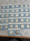 32 Sterling Silver History of The United States - Proofs. Lot of 32