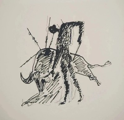 Jean Cocteau: The Last Breath, Original Lithograph, 1971