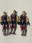 Vintage Hasbro 1985 3.75" Gi Joe Lot Of 3 Crimson Twins Tomax & Xamot Figures