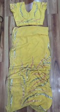 Yellow Sequin Embellished Salwar Kameez Set for Women with Sequin Detailing