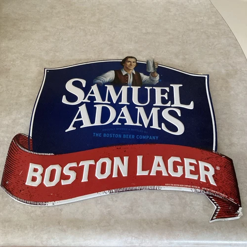 Vtg Samuel Adam’s Boston Lager Advertising Tin Sign 2015