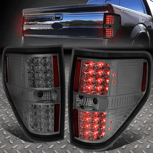 [LED COMPLETO]PARA 09-14 FORD F150 CARCASA AHUMADA LUZ TRASERA FRENO TRASERO FAROS ESTACIONAMIENTO - Imagen 1 de 10