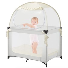 Pop Up Pack N Play Tent, Baby Net to Keep Toddler in, Mini Crib Canopy for Pa...