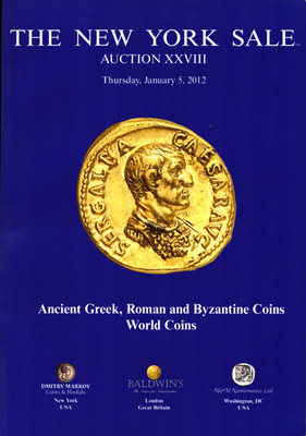 Baldwins New York Auction 2012 Catalog Ancient Greek Roman Byzantine World Coins