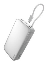 Aukey Spark Sling 20000 Compact Fast Charging Power Bank with Built-in USB-C Cab