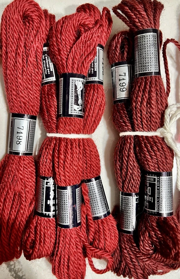 x72 Laine Tapisserie DMC 100% Tapestry Wool Skeins 8 Metres Multi Colors France - Image 3 of 4