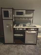 KidKraft Uptown Toy Kitchen Childrens Kids Wooden Pretend Play Espresso
